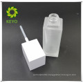 new products empty square frosted pump cap glass cosmetics jar bottle